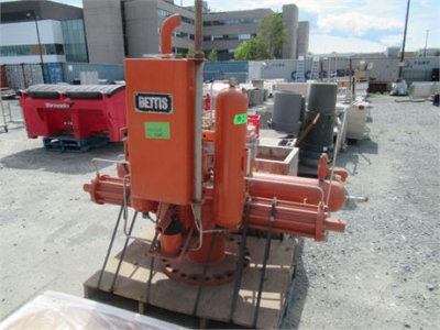 used bettis gas hydraulic actuator model 56dhx 2009 manufacture date rated for 2700 psi @ 500f