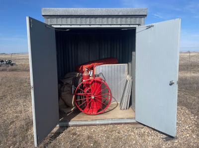 skidded building, 6' wide x 8' long x 9' high